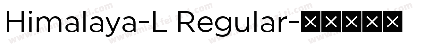 Himalaya-L Regular字体转换
